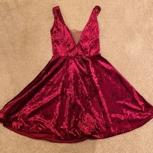 Red Velvet Dress